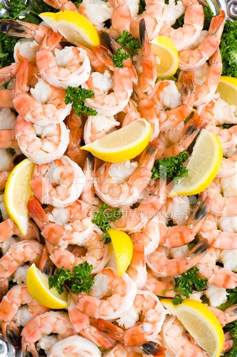 Flatware for guests to dish out snacks. Shrimp Cocktail Food Platter Stock Photos - FreeImages.com