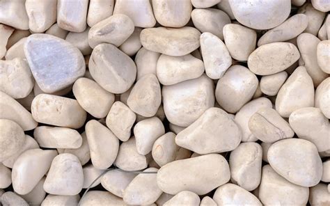 Download Wallpapers 4k White Pebbles Macro White Gravel White Stone