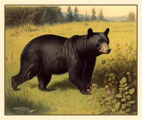 Vintage Brown Bear Art Free Stock Photo Public Domain Pictures
