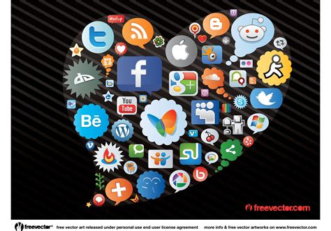 Social Network Icons Download Free Vector Art Stock Graphics And Images