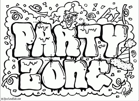 Graffiti Coloring Page Coloring Page For Kidsfree Coloring Home
