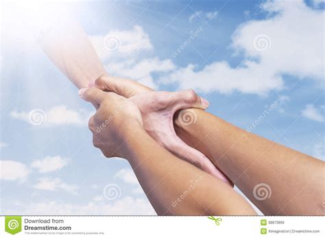 Giving Help stock image. Image of hand, human, cloud ...