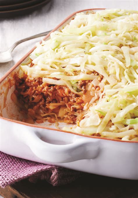 Easy Layered Cabbage Casserole Casseroles Are Easy Stuffing Cabbage