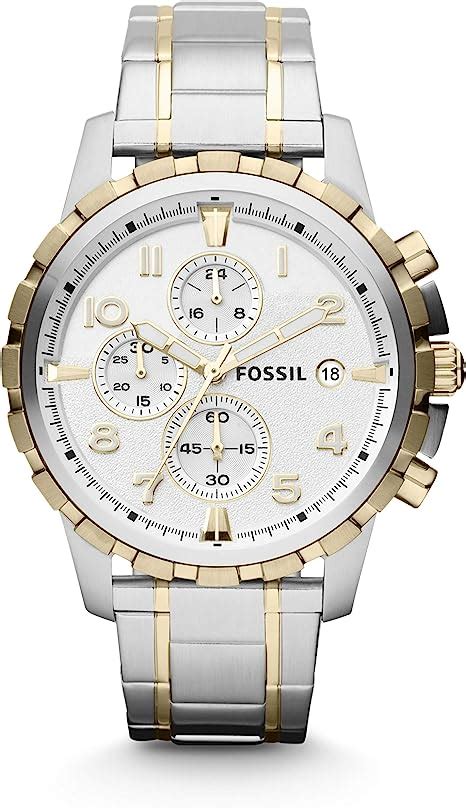 Fossil Dean Chronograph Gold Tone Stainless Steel Watch Fs4867ie — Time