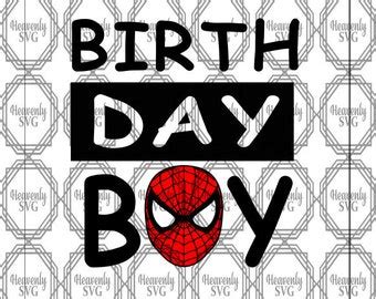 Spiderman Birthday Svg - Layered SVG Cut File - The Best Modern Fonts