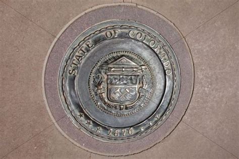 Four Corners Monument Seal Of The State Of Colorado Federal Borde