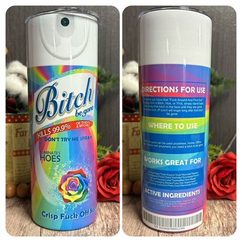 Bitch Be Gone Lysol Tumbler Hick Chic Design Co