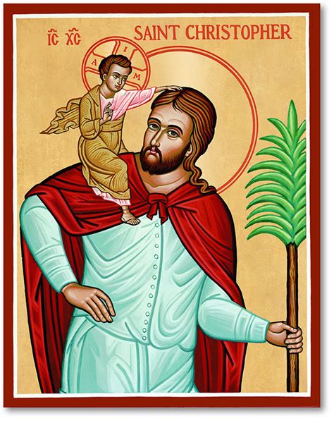 Men Saint Icons St Christopher Icon Monastery Icons