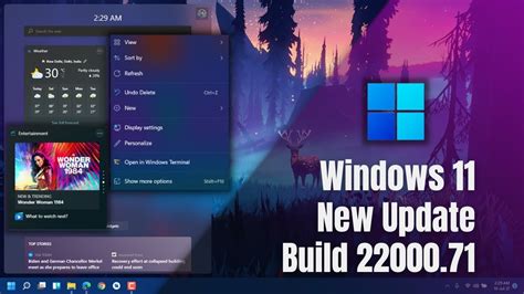 Windows 11 New Update Build 2200071 Windows 11 Update Windows