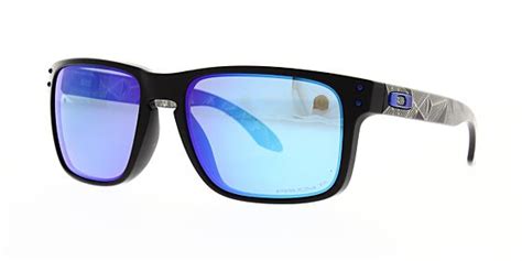 Oakley Sunglasses Holbrook Matte Black Prizmatic Prizm Sapphire Polarised Oo9102 H055 The