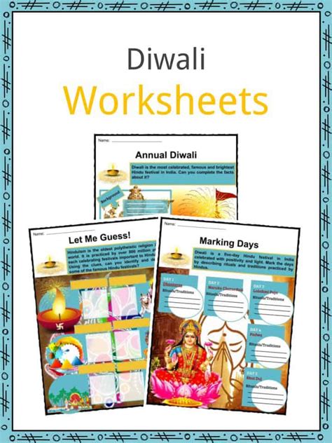 Diwali Facts Worksheets Etymology Observances And Traditions For Kids