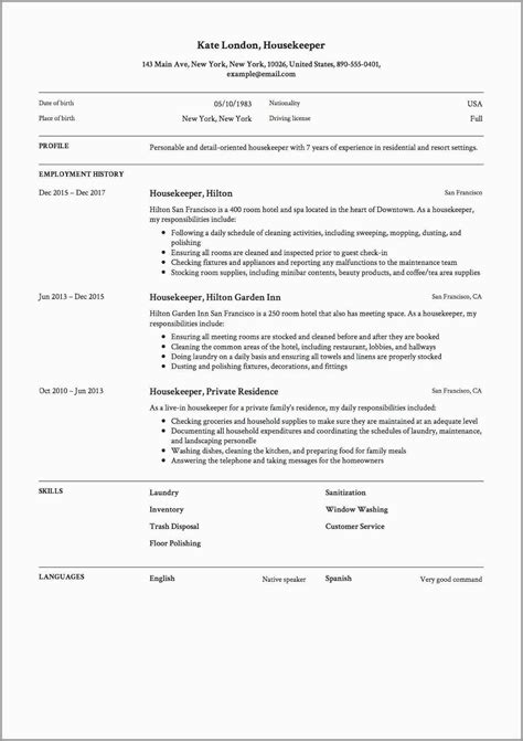 Terima kasih sudah berkunjung, jangan lupa untuk bookmark australian cv format pdf using ctrl + d (pc) atau command + d (macos). Housekeeping Resume Sample 2019 Pdf Doc Resume Objective 2020 - Resume Templates Site