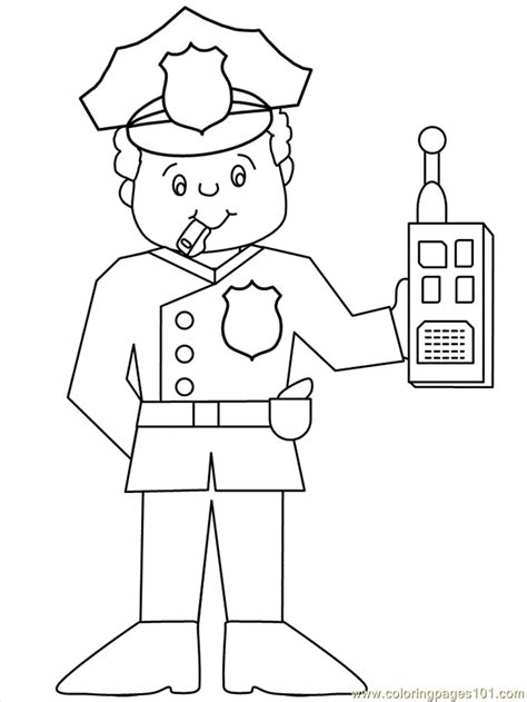 Police Officer Printables Free Printable Coloring Page Police22