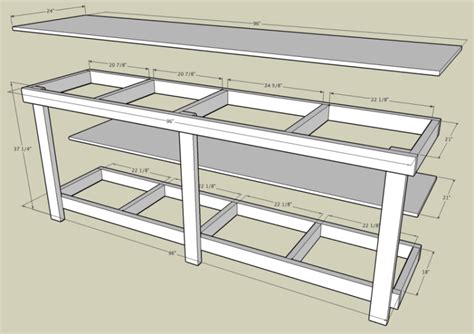 Wood Simple Workbench Plans Blueprints Pdf Diy Download How To Build