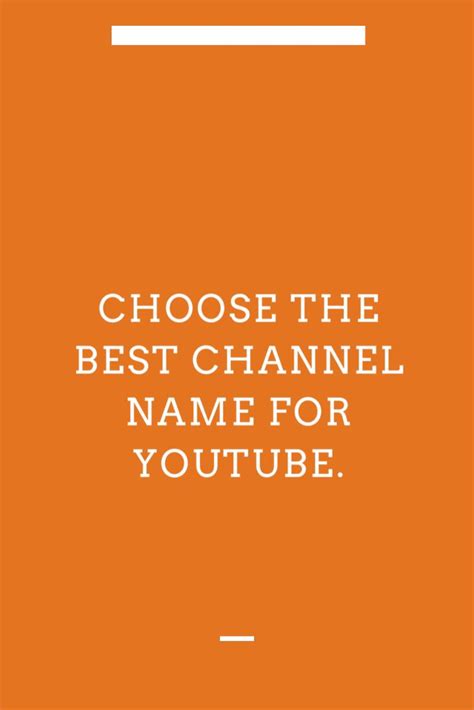 Let's suggest you some modern, unique and creative youtube channel. How to Choose Best YouTube Channel Name? in 2020 | Good ...