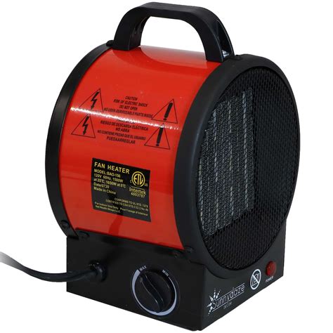 Sunnydaze Portable Ceramic Electric Space Heater Indoor Use For Home
