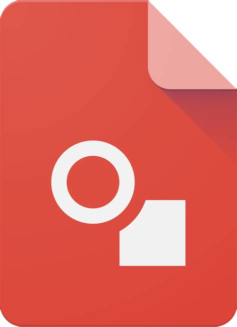 Download google drive logo vector in svg format. File:Google Drawings 2015 Logo.svg - Wikipedia
