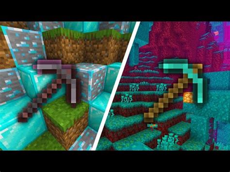 You can craft netherite using ancient debris after the release of the minecraft nether update. Netherite Pickaxe vs Diamond Pickaxe - YouTube