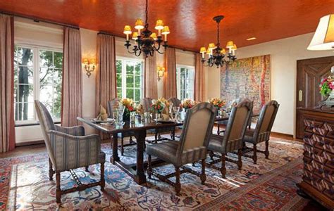 Modern Dining Room Decorating Ideas Orange Paint Colors