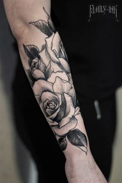 Rose Tattoo Lower Arm