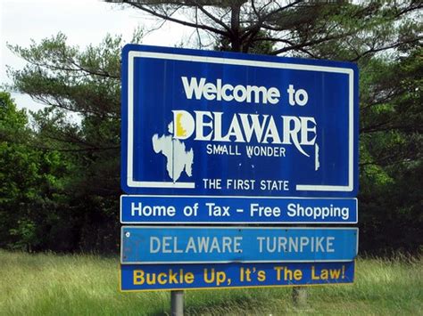 Welcome To Delaware I 95 Northbound Marylanddelaware Bobbsled