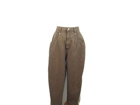 90s Brittania Striped Pleated Pants High Waist Vintage