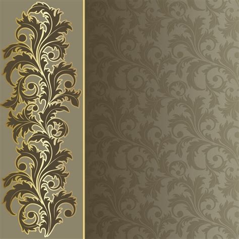 Decorative Pattern Elegant Classic Floral Curves Vectors Graphic Art