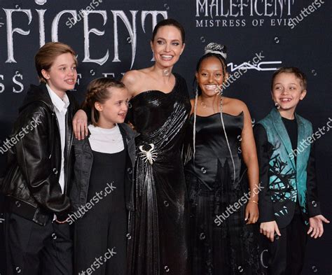 Cast Member Angelina Jolie Her Children Editorial Stock Photo Stock