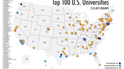 United States Universities Map