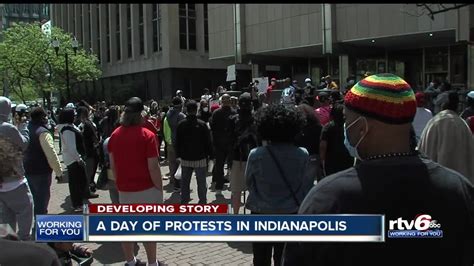 a day of protests in indianapolis following deadly incidents involving police youtube