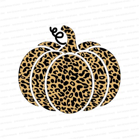 Leopard Pumpkin Svg Vectored Pumpkin Pumpkin Cut Files Etsy