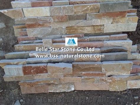 White Gold Quartzite Ledgestonegolden Honey Quartzite Stacked Stone