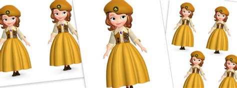 Sofia The Buttercup Scout Cut Outs