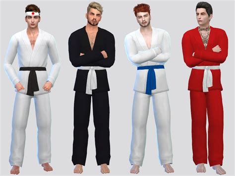 Sims 4 — Basic Karate Uniform By Mclaynesims — Tsr Exclusive Standalone
