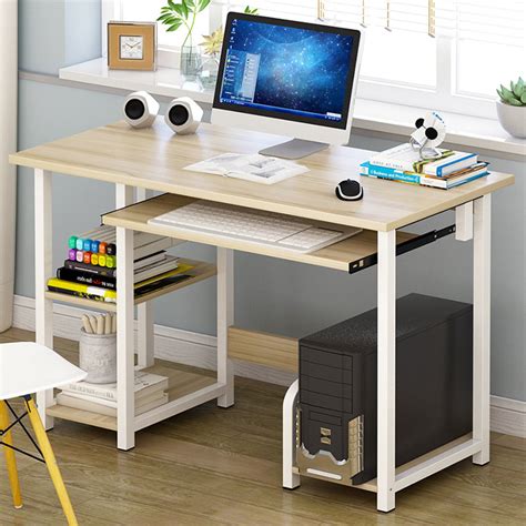 Office Furniture And Lighting Desks Black Simple Elegant Wooden Desktop