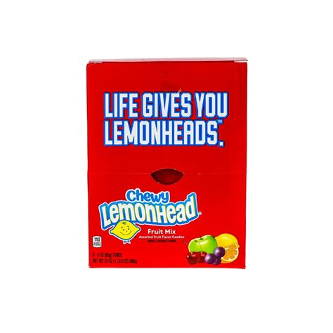 Lemonhead Fruit Mix Chewy Candy 8 Count 3 Oz The Club Price