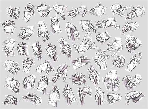 Hand Studies Male Hands 2 Robotized By How To Art