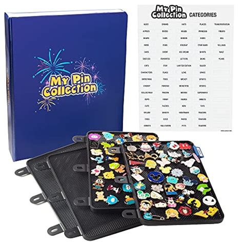 My Pin Collection Ring Album Binder W Enamel Pin Pages Patented Design Lays Pages Flat