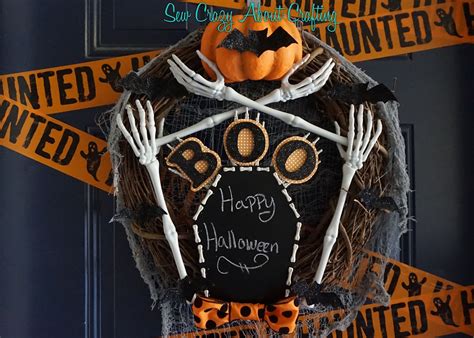 Sew Crazy About Crafting 🎃boo It Yourself🎃 Halloween Wreath