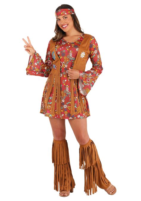 Spooktacular Creations Peace Love S S Happy Hippie Costume For Women With Hippie Accessories