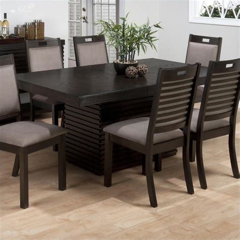 Made of handsome, luxurious teak, these tables. Jofran Rectangle Dining Table with Extension Leaf in ...