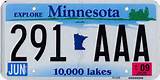 Images of Minnesota License Plate Designs