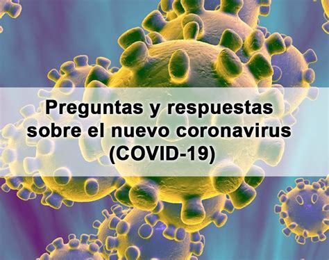 Preguntas Y Respuestas Sobre El Nuevo Coronavirus Covid 19