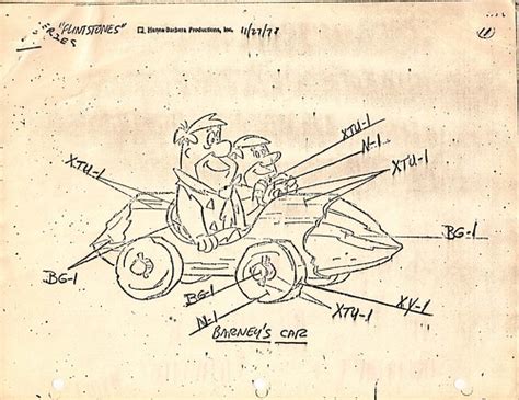 Hanna Barbera Barney Rubbles Car Flintstones Animation M Flickr