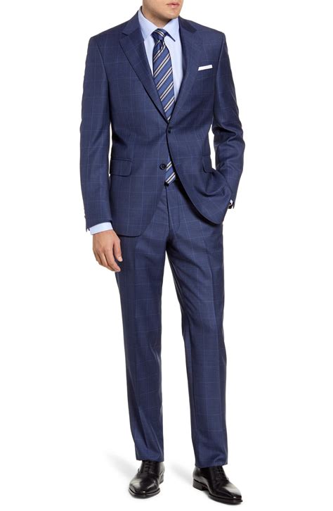 Also set sale alerts and shop exclusive offers only on shopstyle. Peter Millar Flynn Classic Fit Windowpane Wool Suit | Grey ...