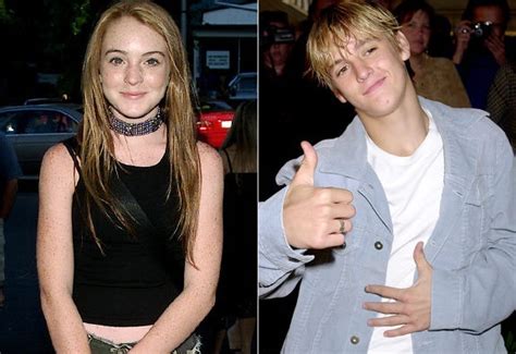 Hollywood Star Aaron Carter With His Girlfriend Lindsay Lohan 2012