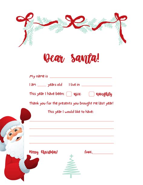 Dear Santa Letter Free To Use Refresh Restyle