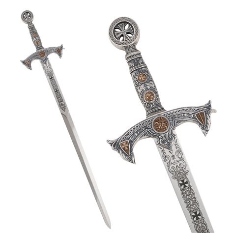 Knights Templar Silver Sword Shop Historical Swords My Lineage