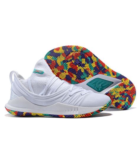 Under Armour Curry 5 Colorful Confetti White Basketball Shoes Buy Under Armour Curry 5