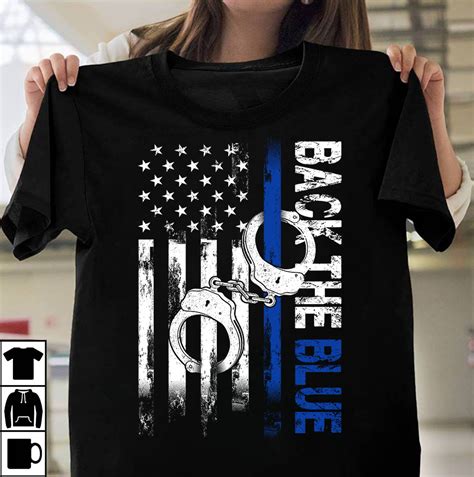 Back The Blue Buy Designs For Commercial Use Buy Tee Designs